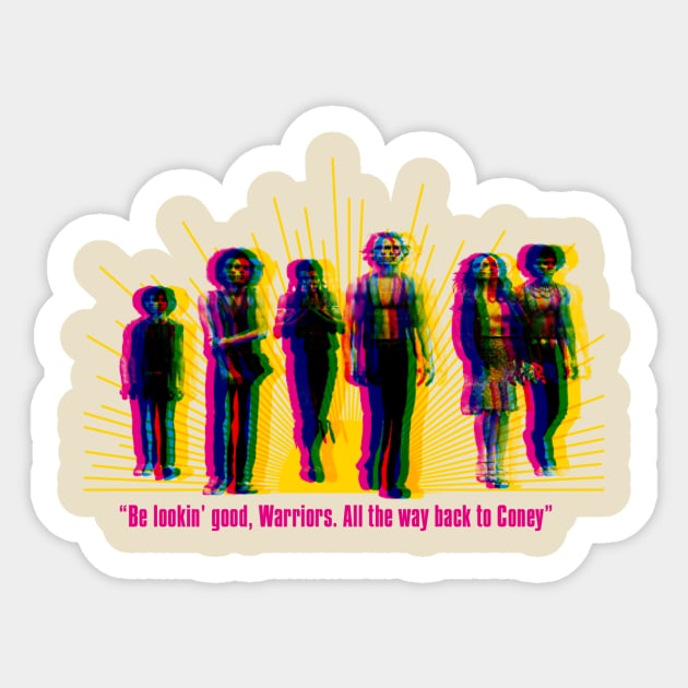 The Warriors Sticker by HAPPY TRIP PRESS